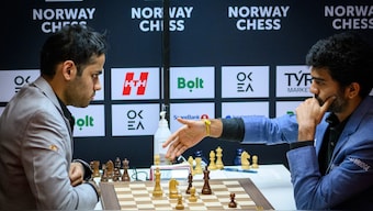 D Gukesh resigned in 62 moves against fellow Indian Grandmaster Arjun Erigaisi in Round 2 of the 2025 Norway Chess. Image credit: Michal Walusza/Norway Chess