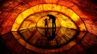 A woman and her daughter touch a structural model of the earth's core at Nanjing Geological Museum in Nanjing, Jiangsu province, April 22, 2011. The Chinese characters on the model read "outer core". Representational Image/Reuters