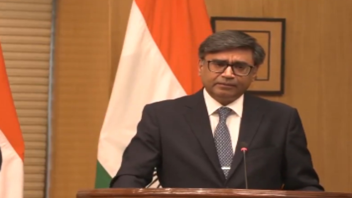 Foreign Secretary Vikram Misri addresses a press briefing on Wednesday. ANI Foreign Secretary Vikram Misri addresses a press briefing on Wednesday. ANI