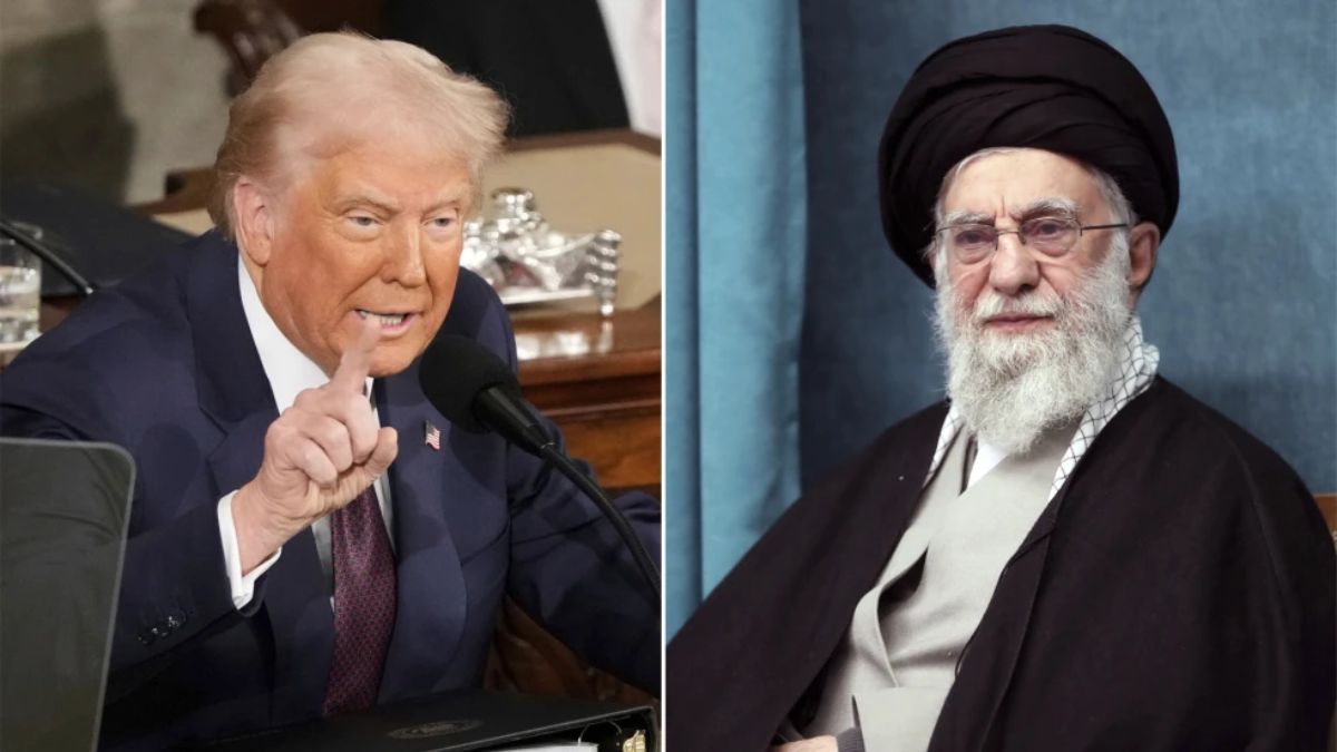 This combo of pictures show President Donald Trump, left, addressing a joint session of Congress at the Capitol in Washington, March 4, 2025, and a handout of Supreme Leader Ayatollah Ali Khamenei attending a ceremony in Tehran, Iran. AP File This combo of pictures show President Donald Trump, left, addressing a joint session of Congress at the Capitol in Washington, March 4, 2025, and a handout of Supreme Leader Ayatollah Ali Khamenei attending a ceremony in Tehran, Iran. AP File
