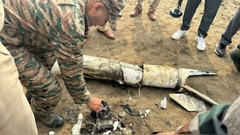 The photograph show the purported remains of a Chinese missile fired at Indian warplanes by Pakistan during Operation Sindoor in the early hours of Wednesday, May 7, 2025. 