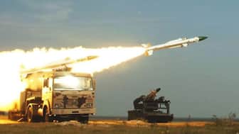 The medium-range Akash air defence system is in service with the Indian Army and Air Force. (Photo: BEL)