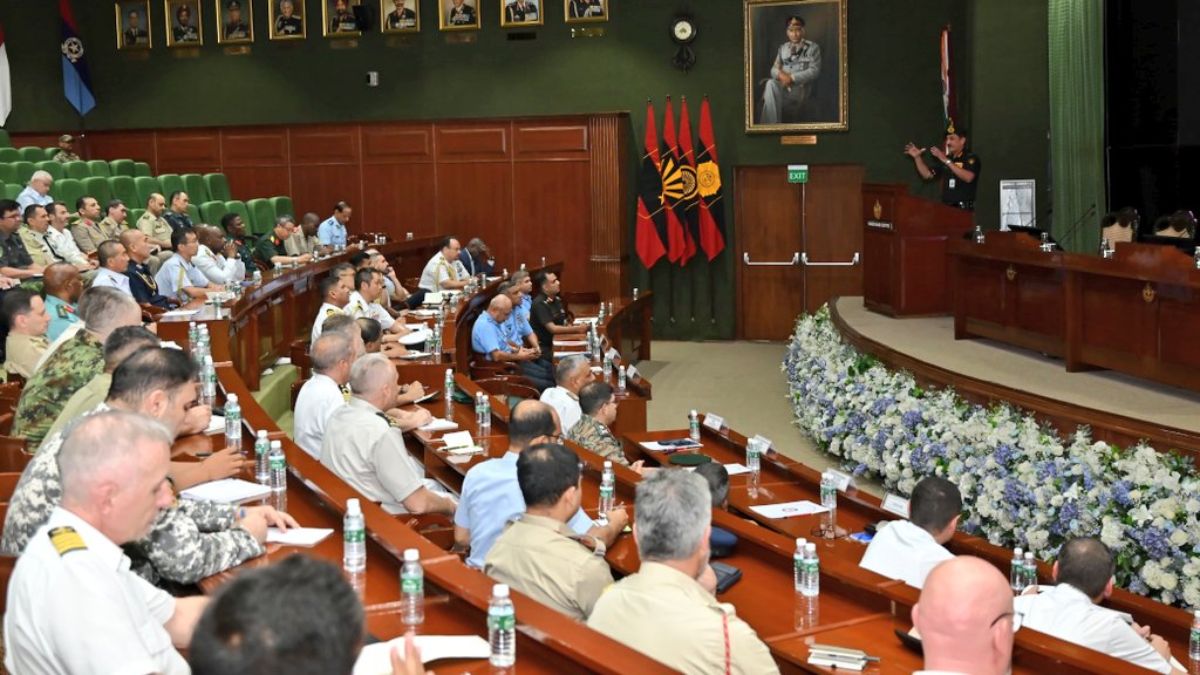 Lieutenant General DS Rana, the Director General of Defence Intelligence Agency (DIA), briefs defence attaches of 70 nations on Operation Sindoor. (Photo: X/IDS HQ) Lieutenant General DS Rana, the Director General of Defence Intelligence Agency (DIA), briefs defence attaches of 70 nations on Operation Sindoor. (Photo: X/IDS HQ)