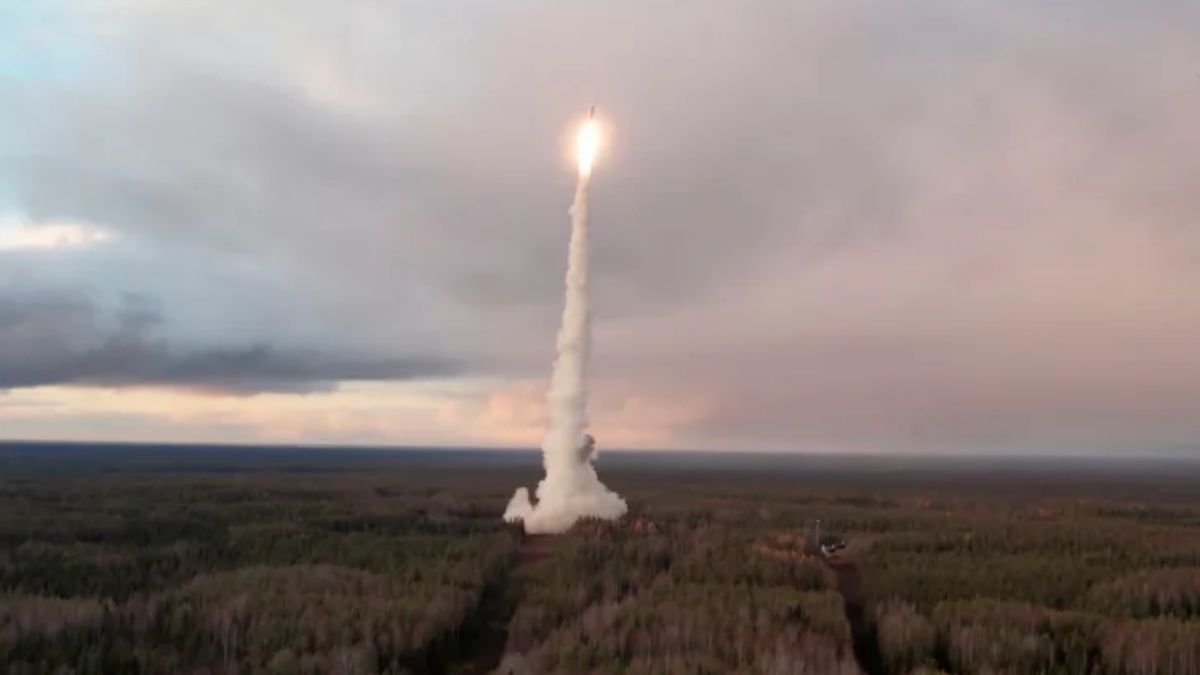 A Yars intercontinental ballistic missile is launched during a test from the Plesetsk Cosmodrome in the Northern Arkhangelsk region, Russia. (Representative Image, Credit: Reuters) A Yars intercontinental ballistic missile is launched during a test from the Plesetsk Cosmodrome in the Northern Arkhangelsk region, Russia. (Representative Image, Credit: Reuters)