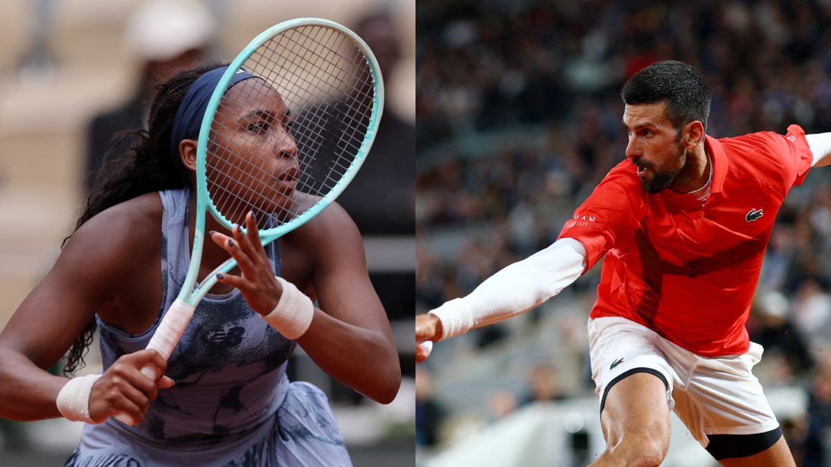 Coco Gauff and Novak Djokovic won their first-round matches at French Open on Tuesday. Images: Reuters
Coco Gauff and Novak Djokovic won their first-round matches at French Open on Tuesday. Images: Reuters