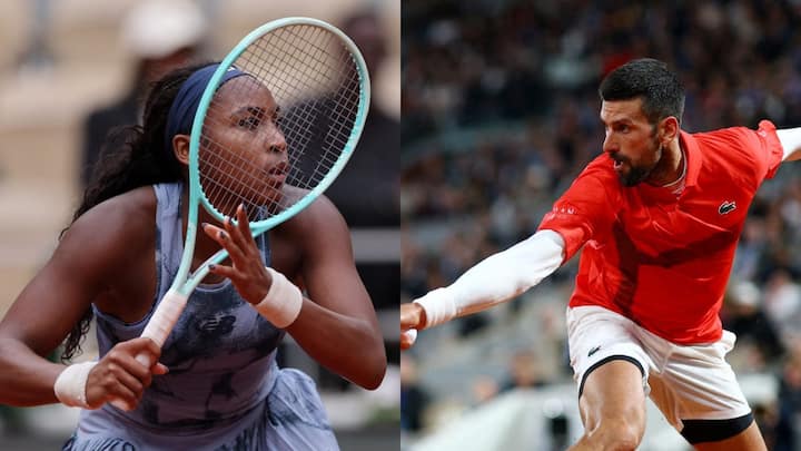 French Open: Gauff finds rhythm after forgetting rackets, Djokovic overcomes difficult conditions