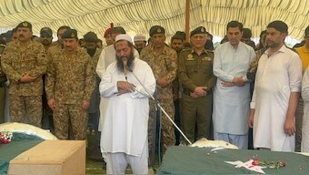 India on Thursday slammed Pakistan for giving state funerals to terrorists who were killed in Operation Sandoor on Wednesday. Image Courtesy: News 18