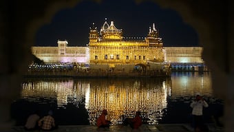 The holy Sikh shrine of Golden Temple is illuminated on the eve of Diwali festival in Amritsar, India, November 4, 2010. File Image/Reuters