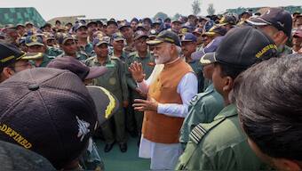 PM Modi at AFS Adampur. X/@narendramodi