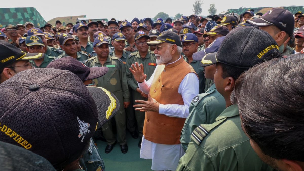 PM Modi at AFS Adampur. X/@narendramodi PM Modi at AFS Adampur. X/@narendramodi