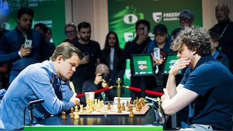 Hans Niemann has been accused of over-the-board cheating in chess games by Magnus Carlsen. Image: FIDE 

