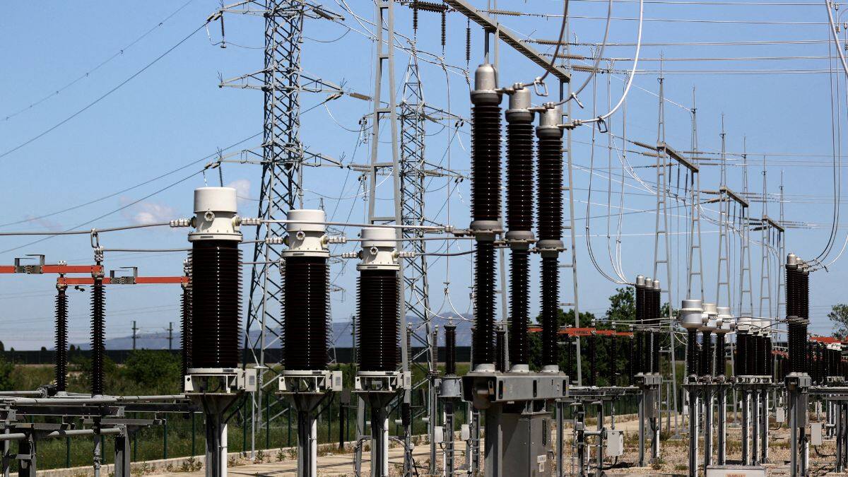 A view shows Santa Llogaia electrical sub-station connected to the interconnection grid between France and Spain that tripped after a sudden, large drop in power supply and caused the major blackout in the Iberian Peninsula, in the village of Santa Llogaia d'Alguema, near Figueres, Spain, April 29, 2025. File Image/Reuters