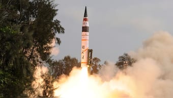 A surface-to-surface Agni V missile is launched from the Wheeler Island off the eastern Indian state of Odisha, April 19, 2012. Representative image/Reuters