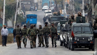 Indian soldiers leave a gun battle site after a suspected terrorist was killed in a gun battle between Indian security forces and terrorists, at Rangreth on the outskirts of Srinagar, Jammu & Kashmir, India, November 1, 2020. File Image/Reuters
