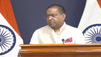 MEA Spokesperson Randhir Jaiswal addressing the media on Thursday. ANI