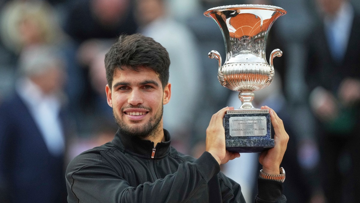 Carlos Alcaraz spoils Jannik Sinner's comeback with victory in Rome ahead of French Open