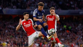 PSG are the favourites to win against Arsenal in the second leg of the UEFA champions league semi-final. Image: Reuters
