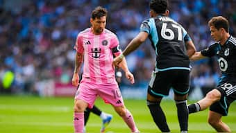 Inter Miami star Lionel Messi in action against Minnesota United at the Allianz Field in St. Paul, Minnesota, USA. Reuters