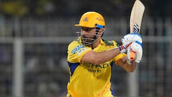 Chennai Super Kings captain MS Dhoni remained unbeaten on 17 and ensured his team got past the finish line with two wickets and as many balls left. AP