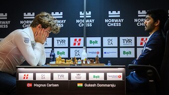 Magnus Carlsen has said the Indian chess is looking towards a 'very bright future'. Image: Norway Chess
