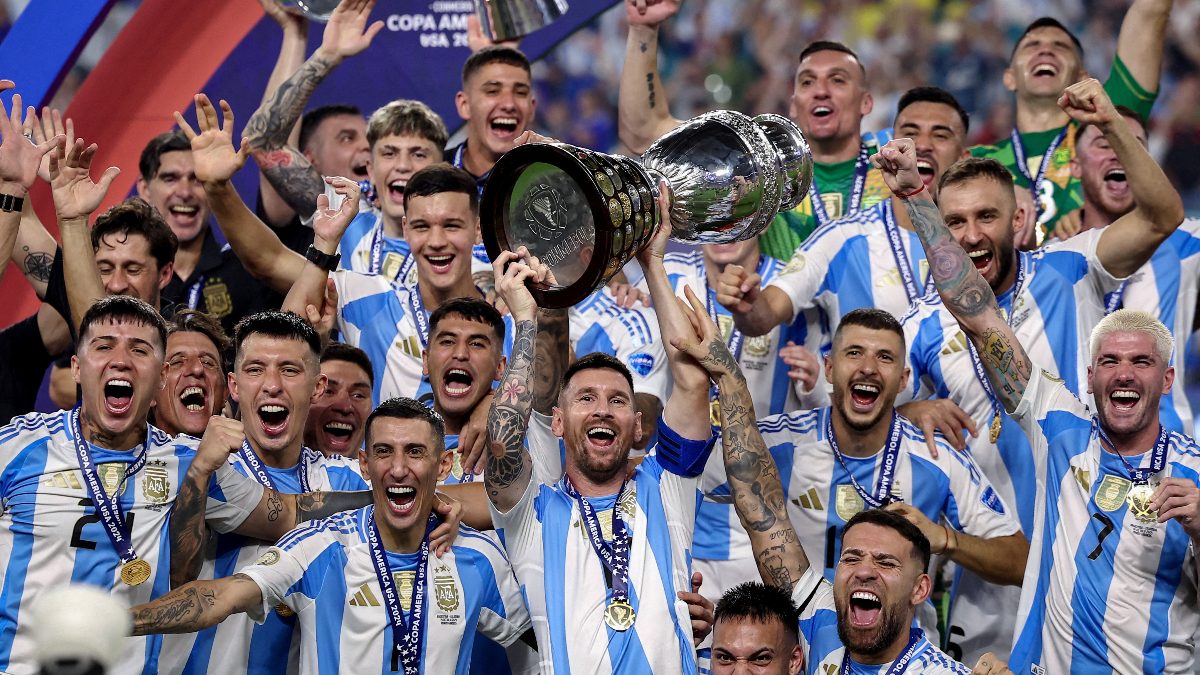 Lionel Messi and Argentina football team most likely won't travel to Kerala in 2025. Image: Reuters
Lionel Messi and Argentina football team most likely won't travel to Kerala in 2025. Image: Reuters