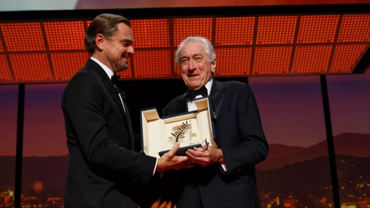 Robert De Niro receives honorary Palme d'Or at Cannes Film Festival from Leonardo DiCaprio, calls Donald Trump ‘America’s philistine president’ Robert De Niro receives honorary Palme d'Or at Cannes Film Festival from Leonardo DiCaprio, calls Donald Trump ‘America’s philistine president’