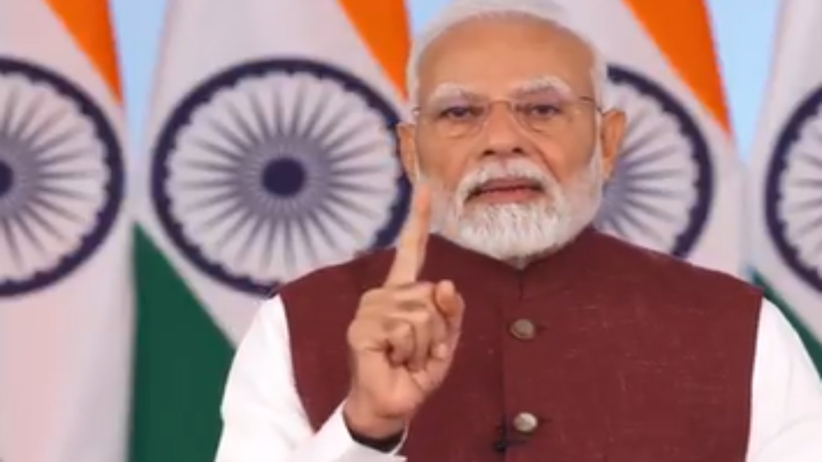 Prime Minister Narendra Modi addresses the nation on Monday. ANI Prime Minister Narendra Modi addresses the nation on Monday. ANI