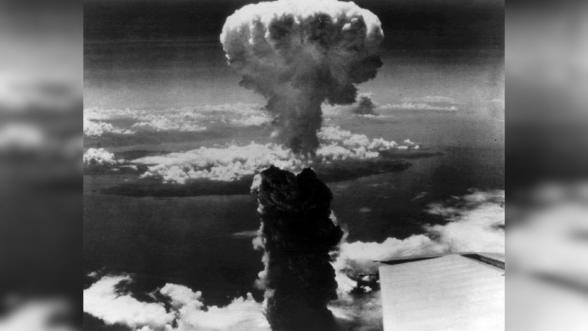 Aerial photo of the mushroom cloud rising over Nagasaki, Japan after the United States detonated an atomic bomb on August 9, 1945. Representational Image/US National Archives Aerial photo of the mushroom cloud rising over Nagasaki, Japan after the United States detonated an atomic bomb on August 9, 1945. Representational Image/US National Archives
