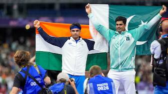India's Neeraj Chopra and Pakistan's Arshad Nadeem had stood on the podium together at the end of the men's javelin throw final in the Paris Olympics last year. PTI