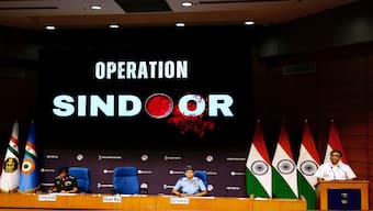 India's Foreign Secretary Vikram Misri, bottom right, addresses a press conference after India struck multiple sites inside Pakistani-occupied Kashmir with missiles under Operation Sindoor, in New Delhi, India, on May 7, 2025. AP File