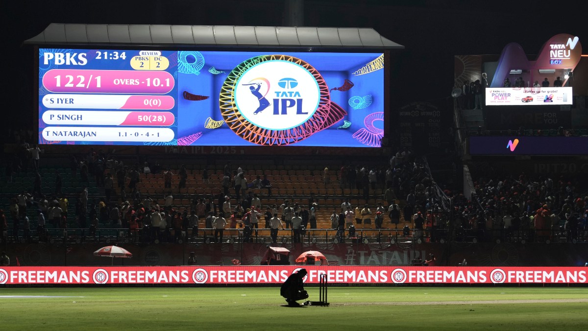 The ongoing season of the Indian Premier League was suspended on Friday, 9 May, two days after the Punjab Kings-Delhi Capitals match in Dharamsala was called off due to security concerns. AP The ongoing season of the Indian Premier League was suspended on Friday, 9 May, two days after the Punjab Kings-Delhi Capitals match in Dharamsala was called off due to security concerns. AP
