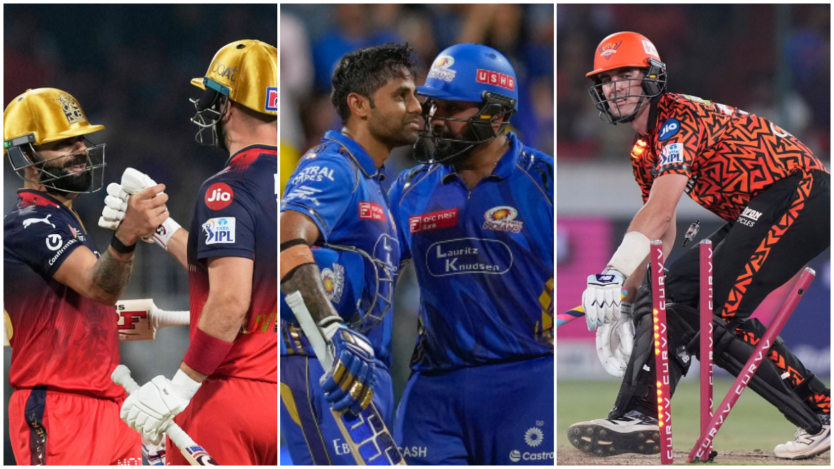 IPL 2025 playoff scenarios: RCB, MI and GT in pole position; SRH on the verge of joining CSK and RR on the way out IPL 2025 playoff scenarios: RCB, MI and GT in pole position; SRH on the verge of joining CSK and RR on the way out