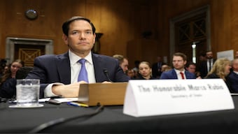 US Secretary of State Marco Rubio attends a Senate Foreign Relations Committee hearing on US President Donald Trump's State Department budget request for the Department of State, on Capitol Hill in Washington, DC, US, on Tuesday. Reuters file