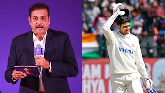 Ravi Shastri feels those questioning Shubman Gill's away batting record needs to self introspect. Images: Reuters/PTI
