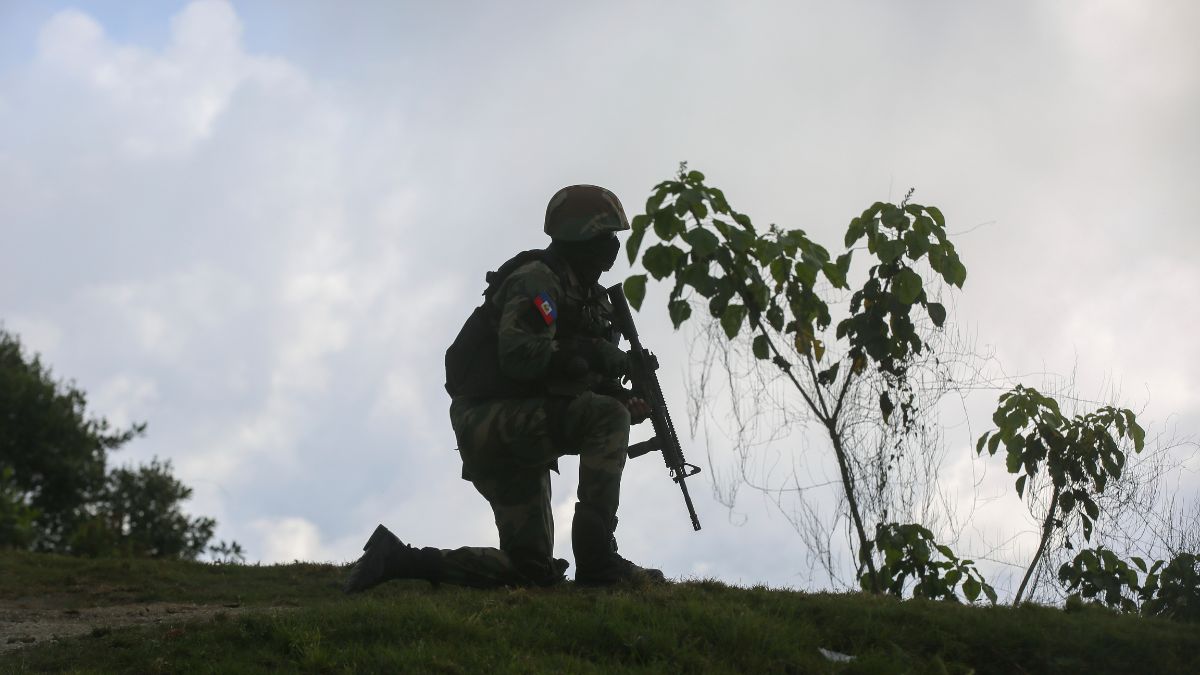 A soldier carries out an anti-gang operation in the Kenscoff neighborhood of Port-au-Prince, Haiti, Feb. 3, 2025. Image- AP A soldier carries out an anti-gang operation in the Kenscoff neighborhood of Port-au-Prince, Haiti, Feb. 3, 2025. Image- AP