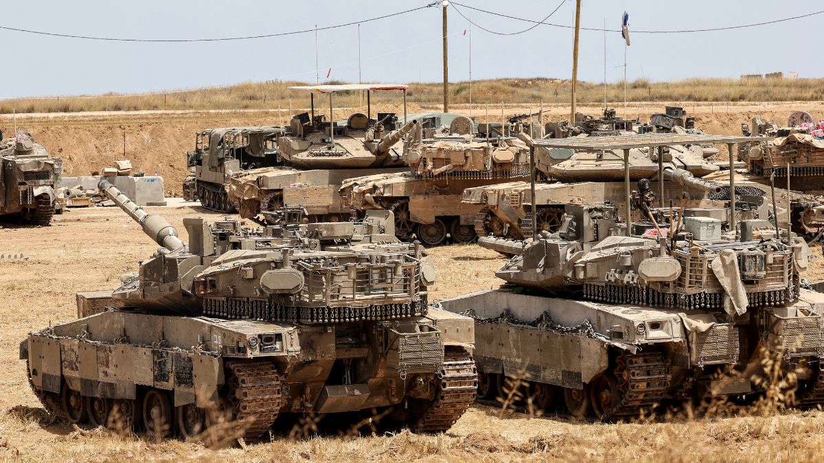 This picture taken from a position in southern Israel shows Israeli tanks deployed on the border with the Gaza Strip on May 17, 2025. AFP Photo This picture taken from a position in southern Israel shows Israeli tanks deployed on the border with the Gaza Strip on May 17, 2025. AFP Photo