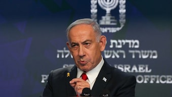 Israeli Prime Minister Benjamin Netanyahu gives a press conference in Jerusalem on May 21, 2025. Image- AFP