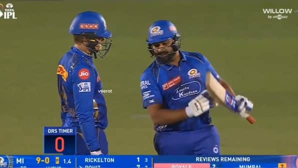 Rohit Sharma DRS controversy: Fans slam MI batter, umpires for review after 'timer was over'