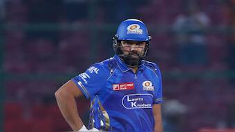 Rohit Sharma has scored just 36 runs in Mumbai Indians' last three matches at a strike rate slightly above the century mark. AP