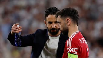 Ruben Amorim has collected 24 points in 26 Premier League games as Manchester United manager. Image: Reuters
