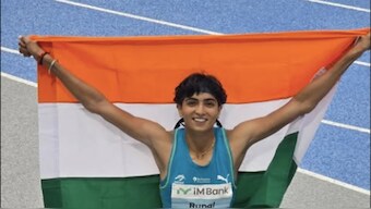 India's Rupal Chaudhary not only was part of the quartet that won 4x400m mixed relay gold, she also won an individual 400m silver on Day 2 of the Asian Athletics Championships in Gumi, South Korea. Image credit: Instagram/@rupal_400