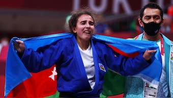 Azerbaijani judoka Shahana Hajiyeva had won gold while competing in the 48kg category of the 2020 Tokyo Paralympics. Reuters