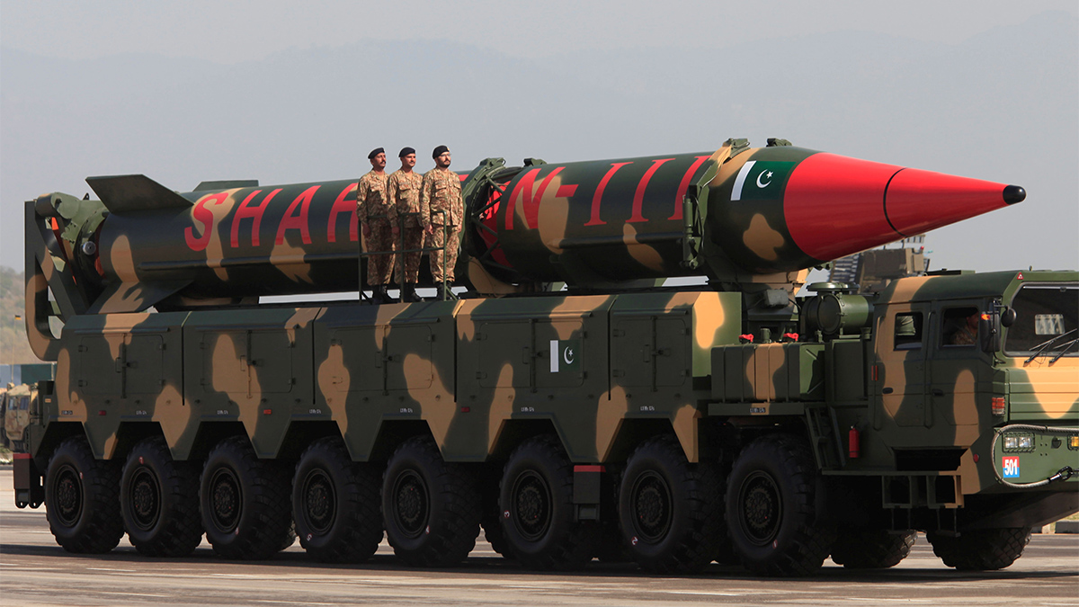 (File) Pakistani military personnel stand beside a Shaheen III surface-to-surface ballistic missile during Pakistan Day military parade in Islamabad, Pakistan. Reuters (File) Pakistani military personnel stand beside a Shaheen III surface-to-surface ballistic missile during Pakistan Day military parade in Islamabad, Pakistan. Reuters