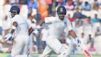 Shikhar Dhawan's heroics of batting with a broken arm didn't save him from facing an axe. Image: PTI
