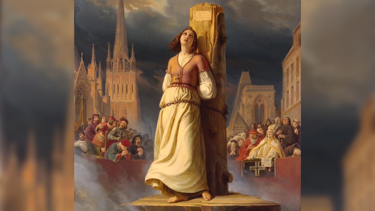 On May 30, 1431, Joan was burned at the stake for heresy in Rouen. Image: Hermitage Museum On May 30, 1431, Joan was burned at the stake for heresy in Rouen. Image: Hermitage Museum