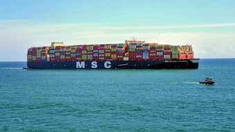 Container vessel MSC Claude Girardet reaches at Vizhinjam International Seaport Limited (VISL), in Thiruvananthapuram, September 13, 2024. File Photo/PTI