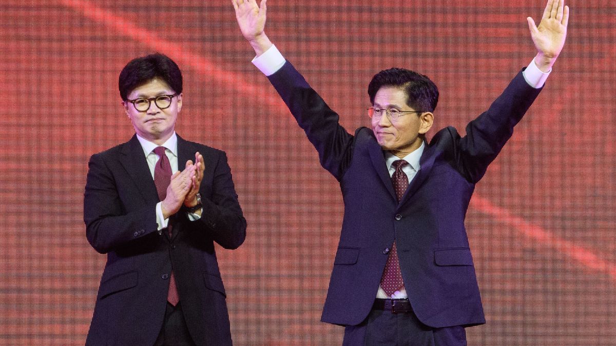 South Korea's conservative party announces presidential candidate ahead of snap polls in June South Korea's conservative party announces presidential candidate ahead of snap polls in June