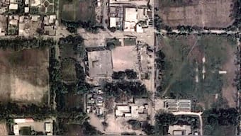 A satellite image shows Markaz Taiba following airstrikes in Muridke, Pakistan, May 7, 2025.  Maxar Technologies/Handout via Reuters