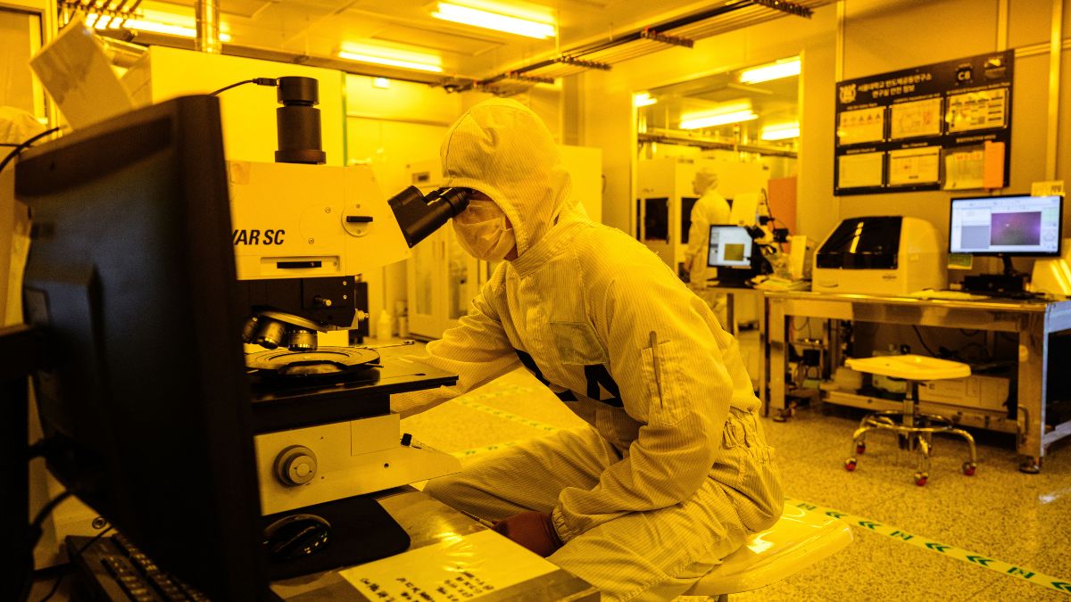 A student measures the thickness of a wafer at the Inter-university Semiconductor Research Center at Seoul National University in Seoul on April 30, 2025. Representational image/AFP A student measures the thickness of a wafer at the Inter-university Semiconductor Research Center at Seoul National University in Seoul on April 30, 2025. Representational image/AFP