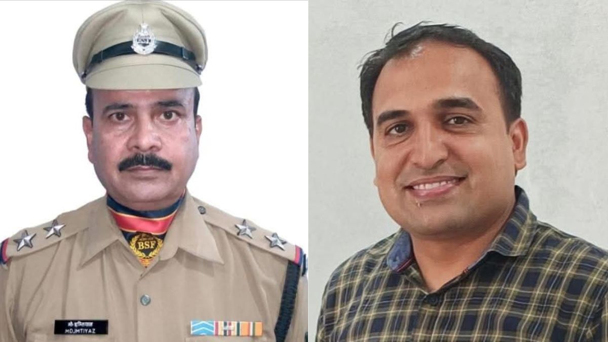 BSF sub-inspector Mohammed Imteyaz and Sergeant Surendra Kumar Moga. Image: X
 BSF sub-inspector Mohammed Imteyaz and Sergeant Surendra Kumar Moga. Image: X